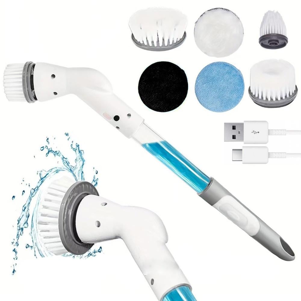 Електрощітка бездротова Multi-Function Cleaning Brush універсальна для прибирання з насадками - фото 2