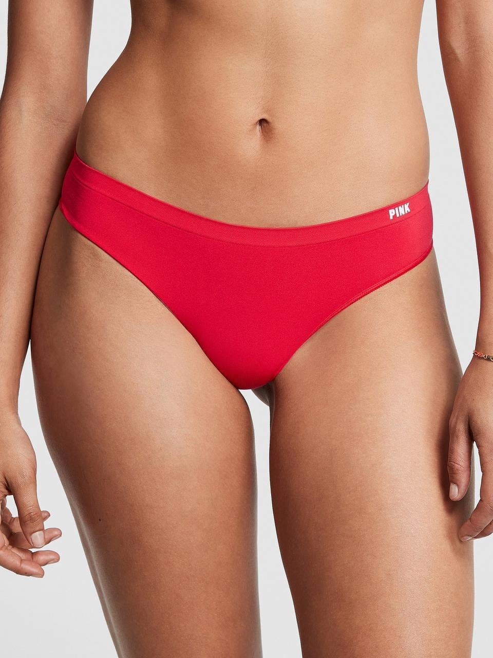 Трусики женские Victoria's Secret SEAMLESS THONG S Красный (2293267628)