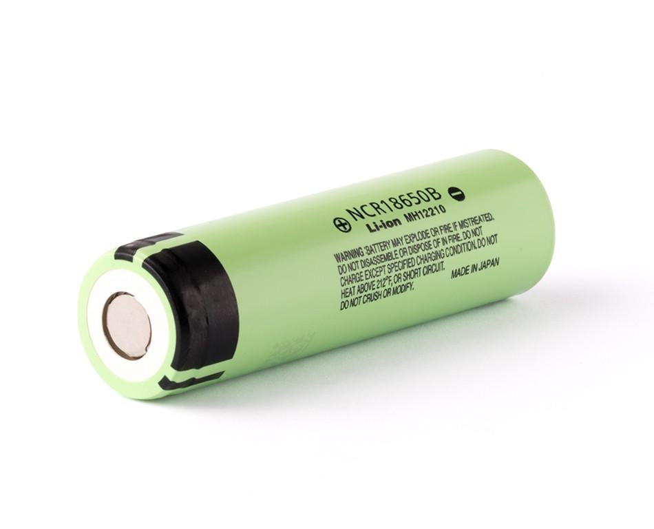 Аккумулятор 18650 Panasonic NCR18650B 3400 mAh плоский контакт 8А (17623)