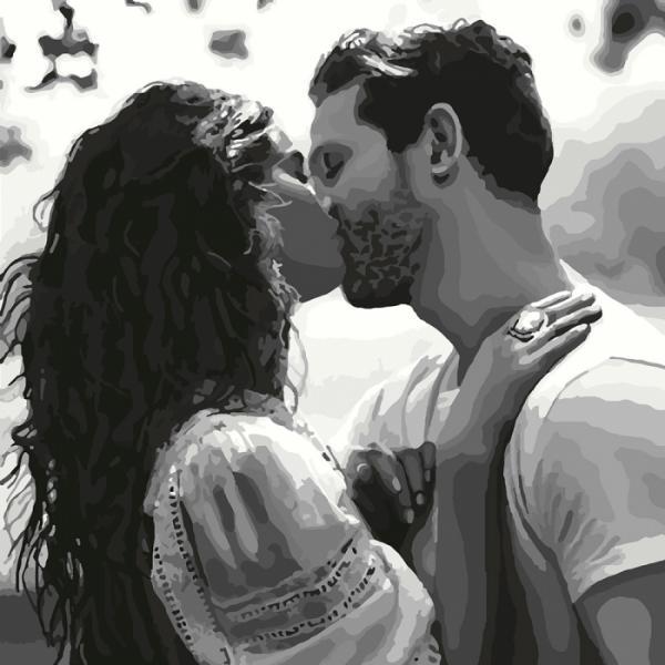 Набор для росписи по номерам Идейка Настоящие чувства 40х40 см (КНО4722-mt)