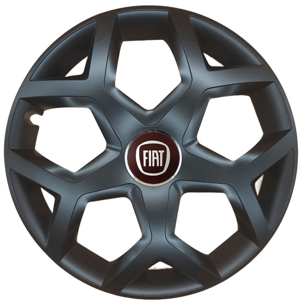 Комплект колпаков SJS R16 для Fiat 435 4 шт. Черный (108384)