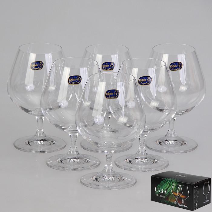Набор бокалов для коньяка Bohemia Lara 400 мл 6 шт. (40415/400) - фото 2 Набор бокалов для коньяка Bohemia Lara 400 мл 6 шт. (40415/400) - фото 2