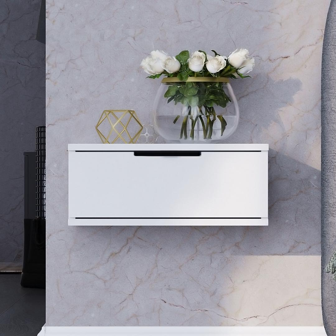 Тумба прикроватная DiPortes Токио Т-102 50/20/30 см Белый матовый (01423) Тумба прикроватная DiPortes Токио Т-102 50/20/30 см Белый матовый (01423)