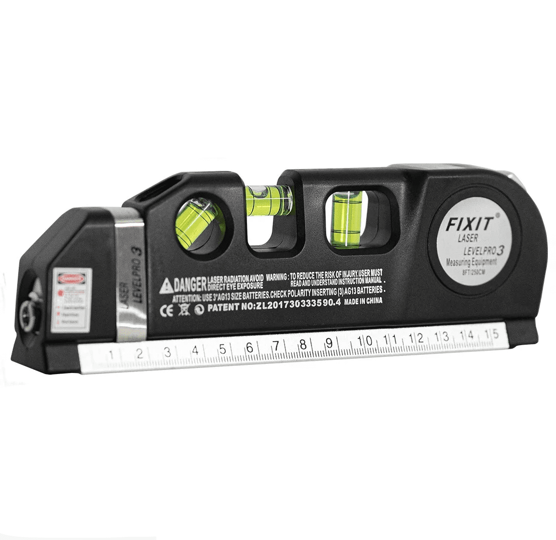 Лазерный уровень нивелир Fixit Laser Level Pro 3 с рулеткой и уровнем (29433493) - фото 3 Лазерный уровень нивелир Fixit Laser Level Pro 3 с рулеткой и уровнем (29433493) - фото 3