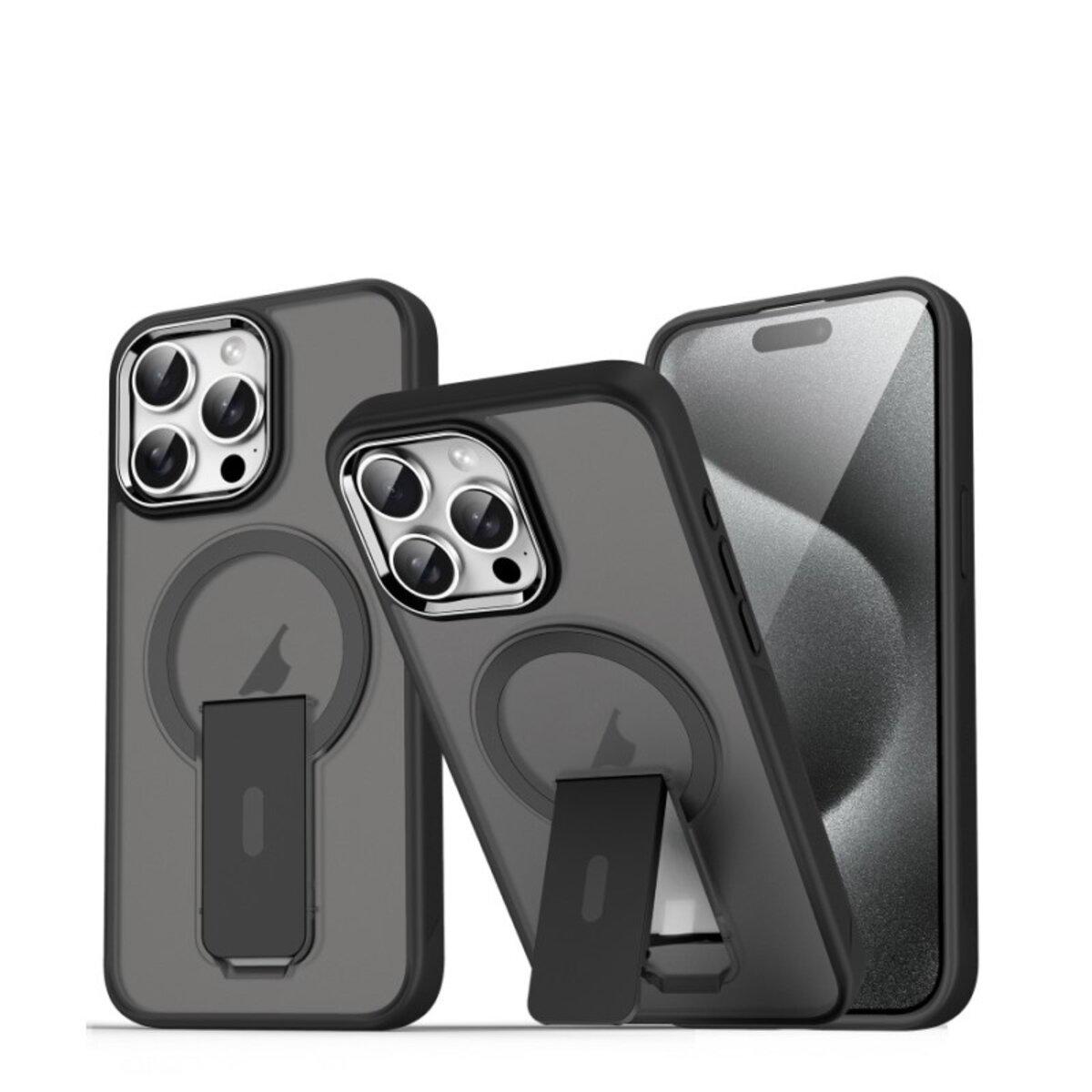 Противоударный чехол с подставкой Cosmic Magnetic Stand for Apple iPhone 15 Pro Black