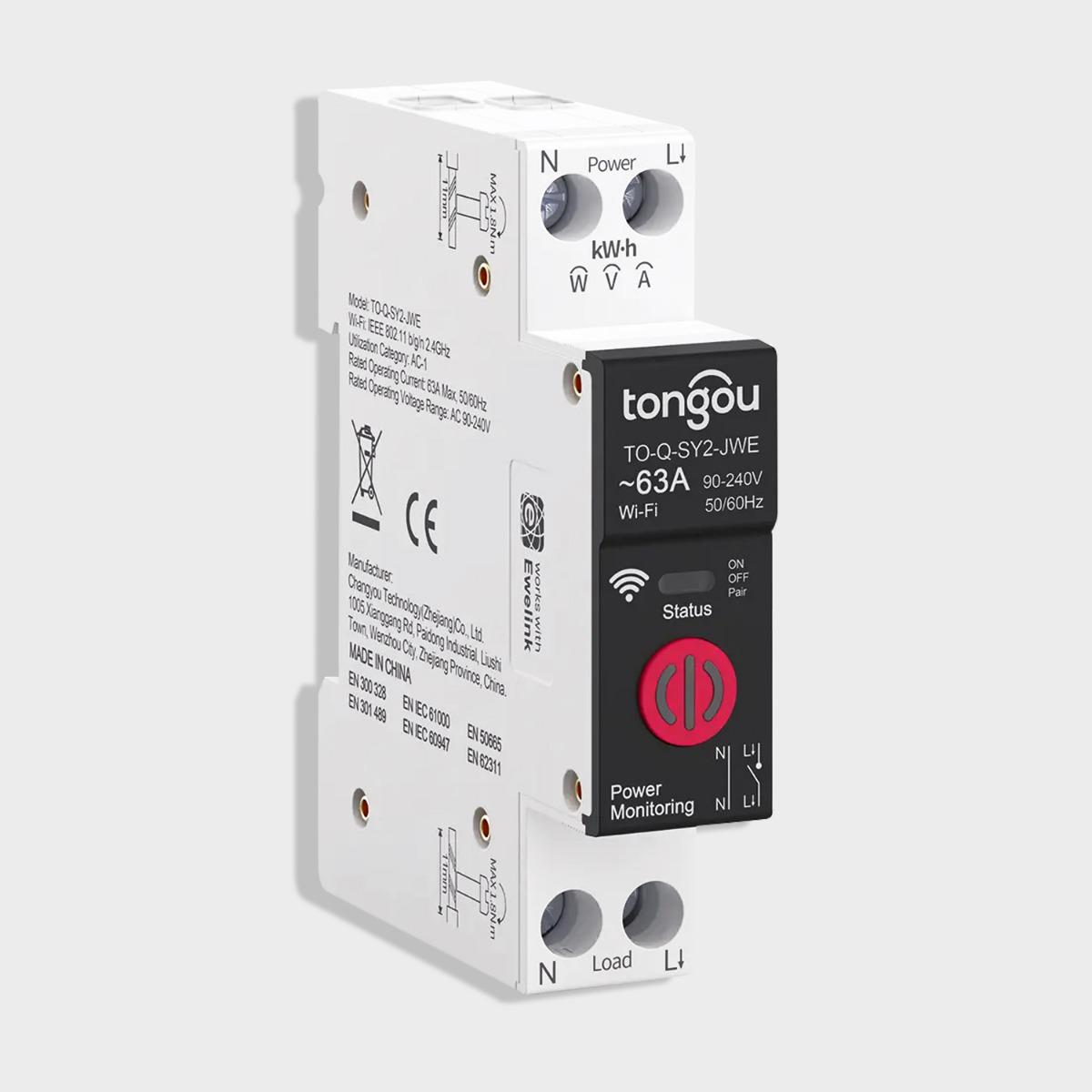 Реле c энергомониторингом Tongou TO-Q-SY2-JWE Ewelink WiFi Реле c энергомониторингом Tongou TO-Q-SY2-JWE Ewelink WiFi