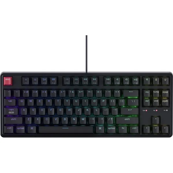 Клавиатура Keychron C3 Pro V2 K pro Brown USB-A Hot-swap 8K EN/UKR RGB (C3PX-H3-UA)