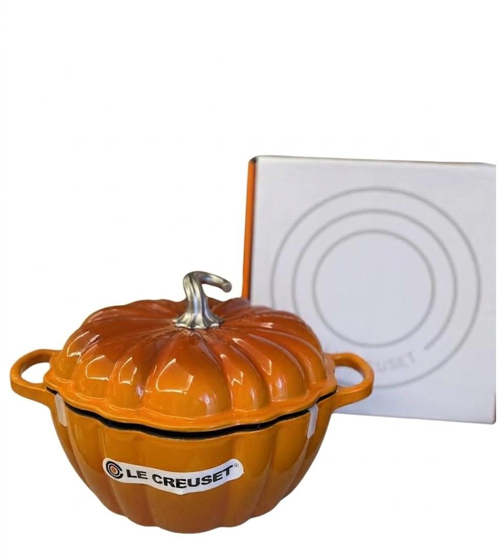 Кастрюля тыква Le Creuset чугунная Pumpkin Cocotte Оранжевый (3021199901)