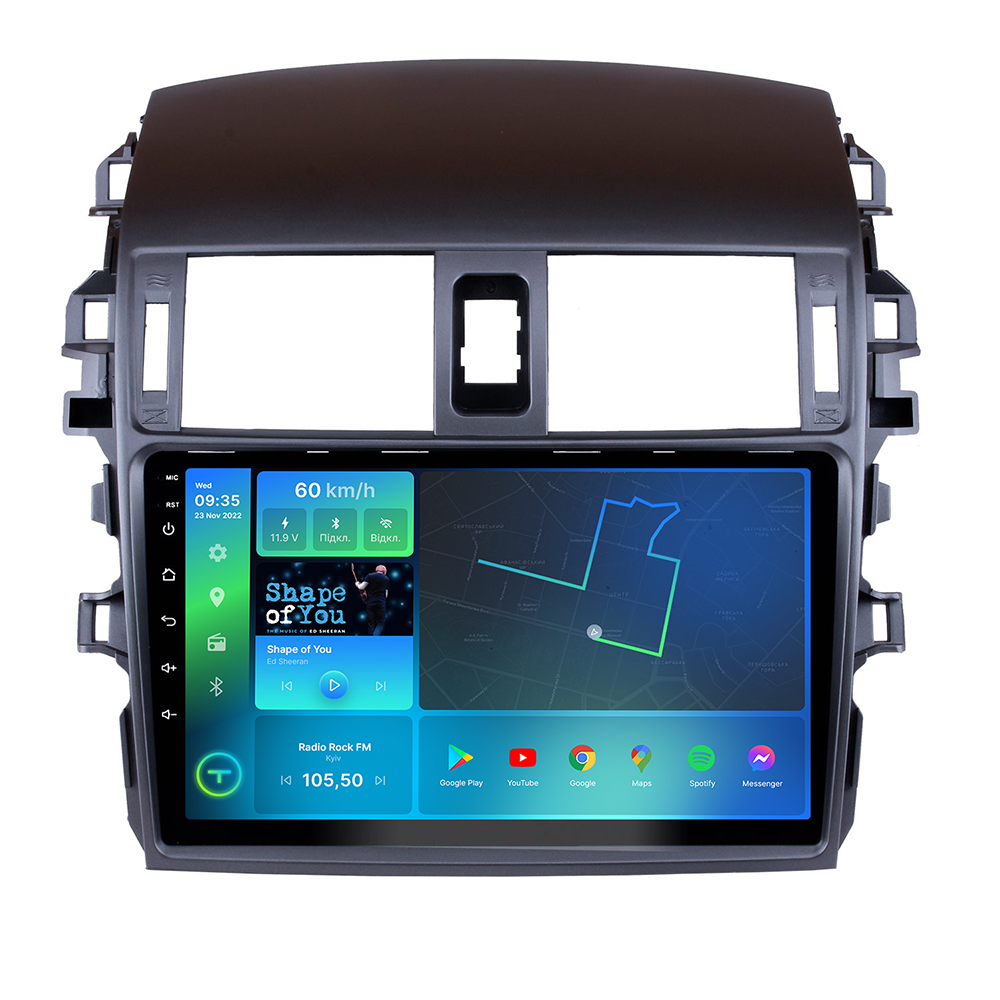 Автомагнітола штатна Torssen Toyota Corolla E150 2006-2012 повітроводи F98256 4G Carplay DSP (202307844)