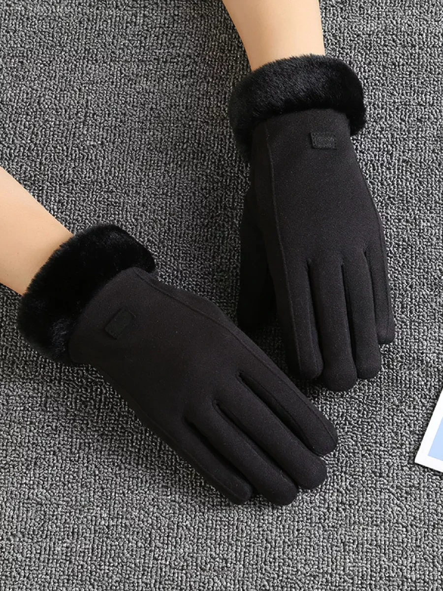 Перчатки женские хлопковые One Size Черный (28523552) - фото 6