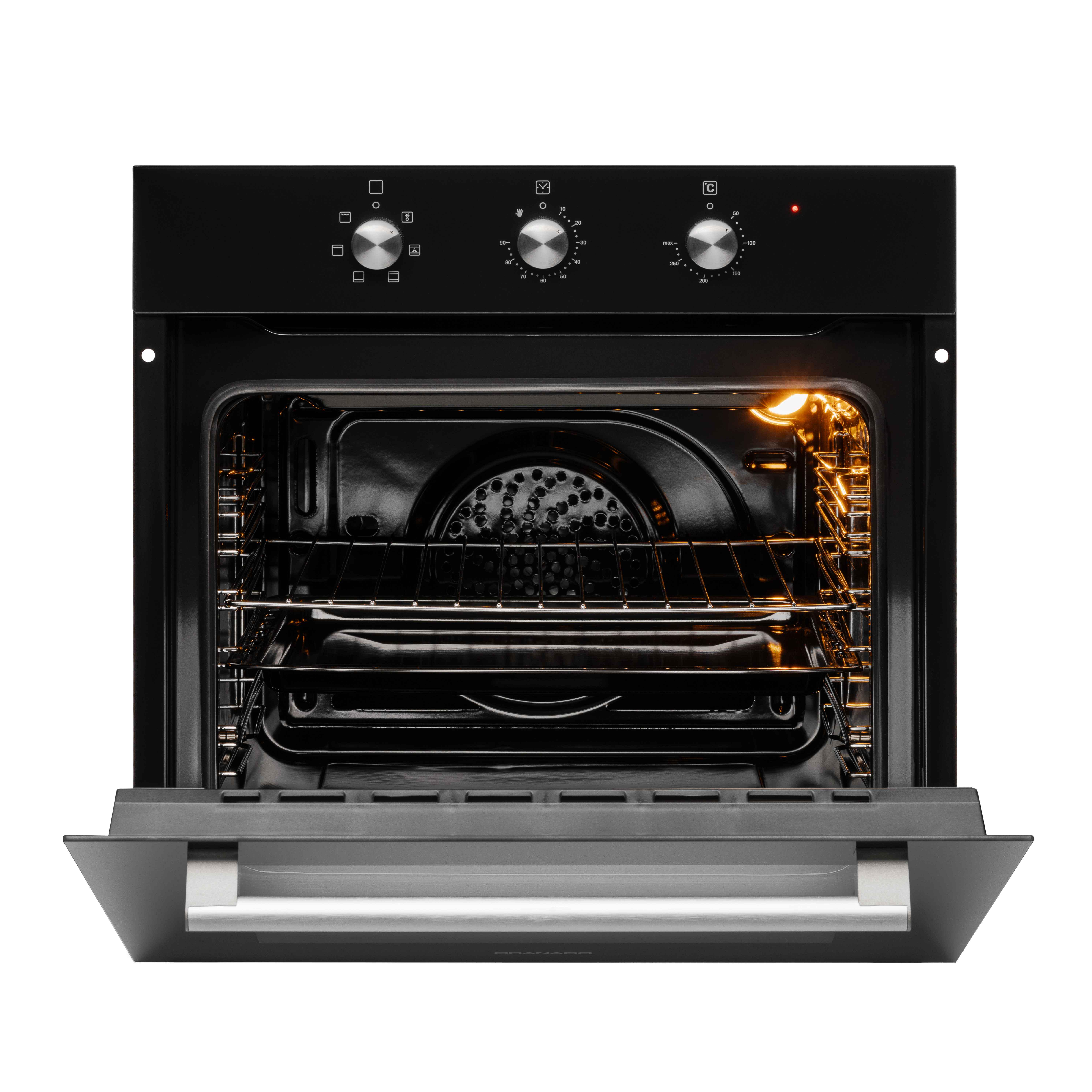 Комплект Granado духова шафа електрична GEO 62-0200 Black та варильна поверхня газова GGH 62-104 Black glass - фото 5 Комплект Granado духова шафа електрична GEO 62-0200 Black та варильна поверхня газова GGH 62-104 Black glass - фото 5