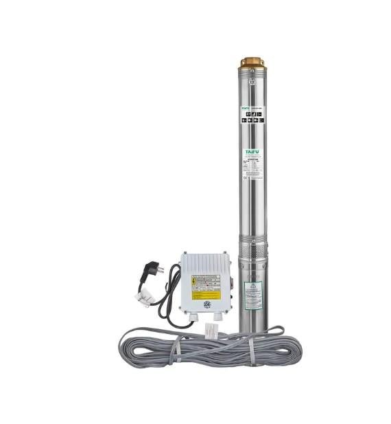 Скважинный насос центробежный Taifu 4STM 2/37+50M 2200 Вт с кабелем 50 м и пультом (TF3388)