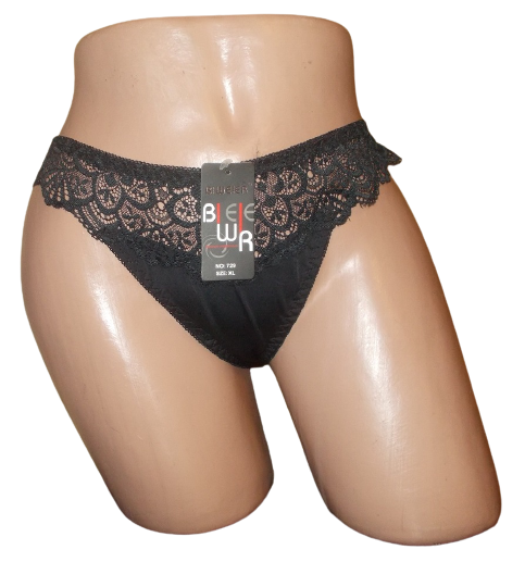 Женские трусики бразилиана Biweier 729 XL Черный (1555846128)