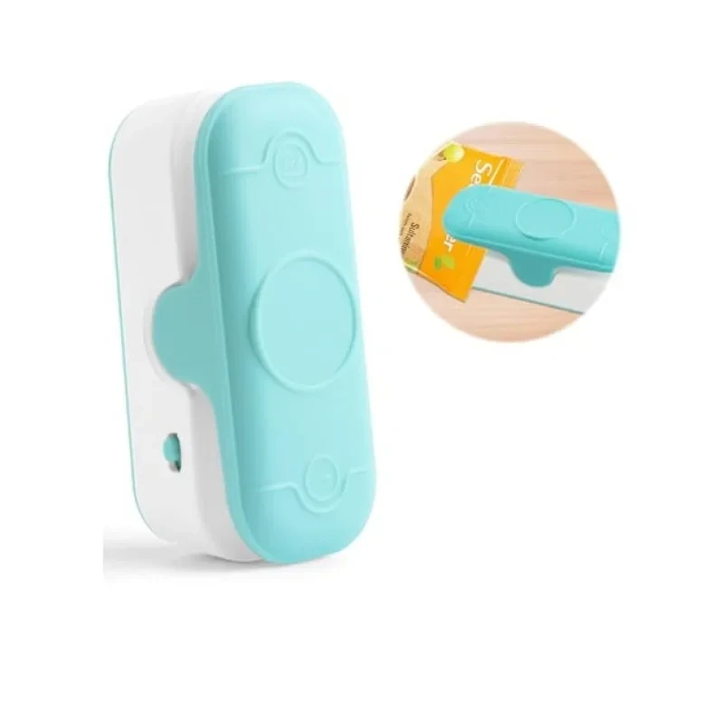 Зварювач пакетів ручний міні 2в1 з різаком Блакитний (MX-00008682W) - фото 2 Зварювач пакетів ручний міні 2в1 з різаком Блакитний (MX-00008682W) - фото 2