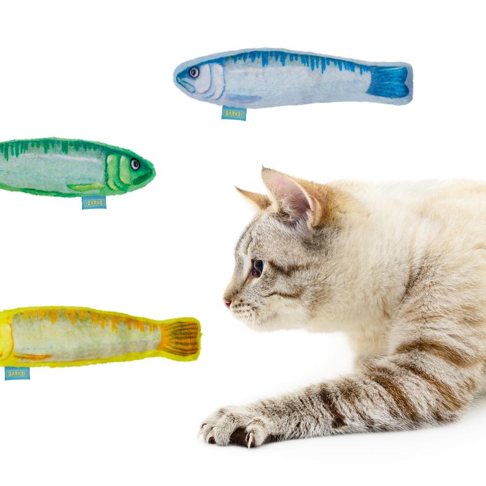Іграшка для котів Barksi Рибки сардини з котячою м'ятою та дзвіночком 16,5 см - фото 6 Іграшка для котів Barksi Рибки сардини з котячою м'ятою та дзвіночком 16,5 см - фото 6