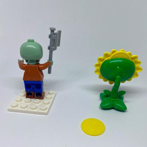 Конструктор фігурка Зомбі та стрілялка Соняшник Plants vs Zombie 2в1 (3399) - фото 2 Конструктор фігурка Зомбі та стрілялка Соняшник Plants vs Zombie 2в1 (3399) - фото 2