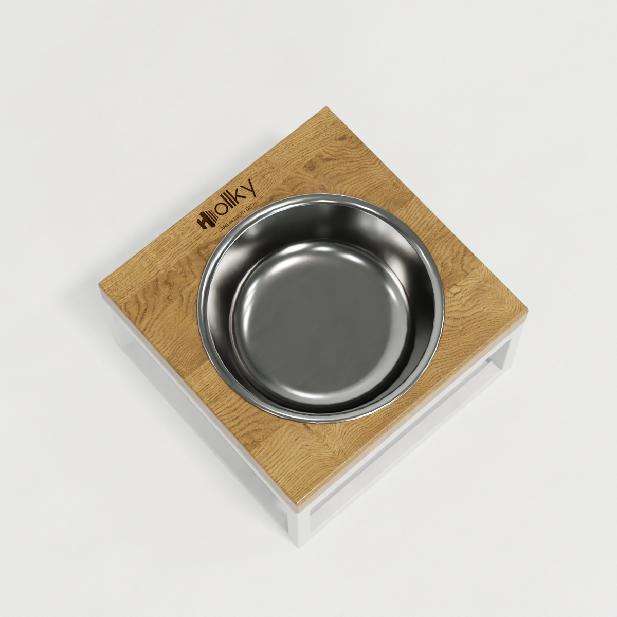 Миска на подставке для кошек и маленьких собак Hollky Base Solo S 0,45 л (S-18187-WHNT) - фото 8 Миска на подставке для кошек и маленьких собак Hollky Base Solo S 0,45 л (S-18187-WHNT) - фото 8