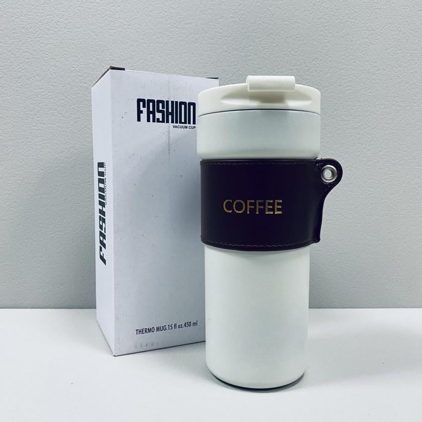 Термочашка Stenson 6784 с пластиковой крышкой 450 мл Белый (2376129687)