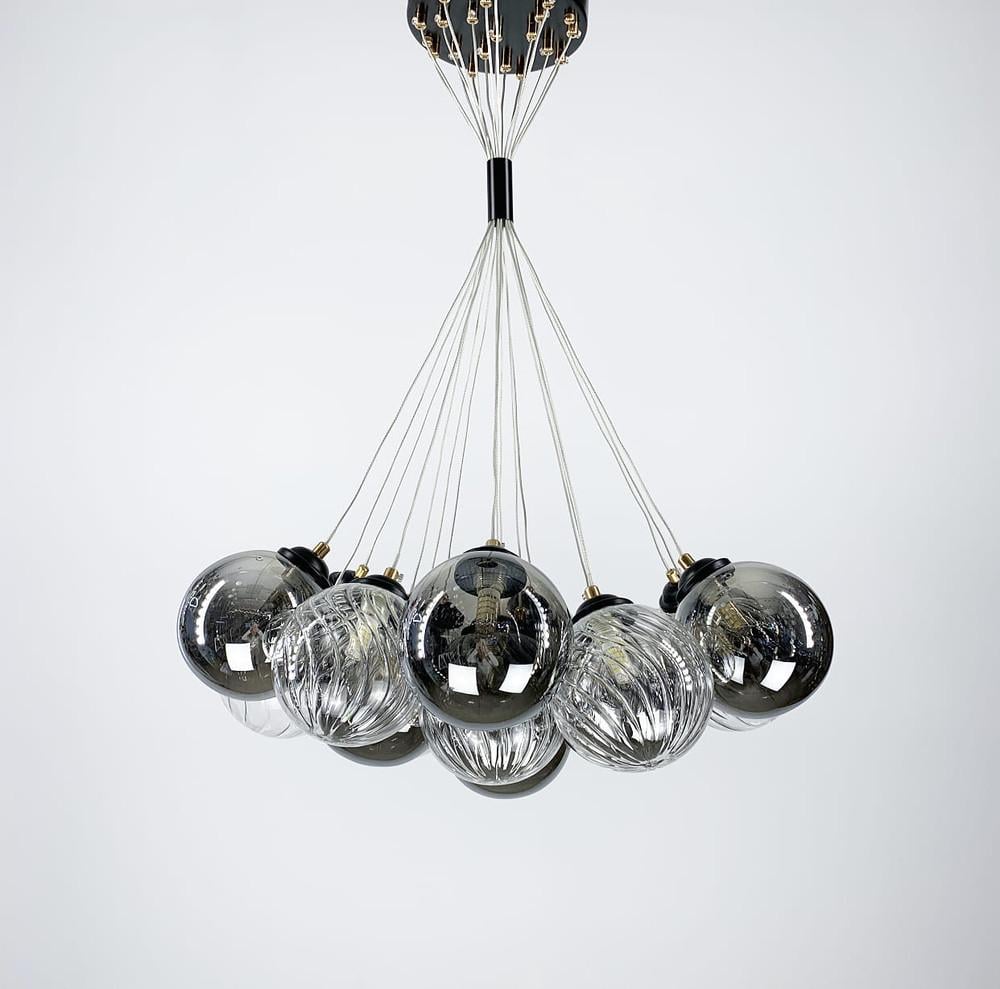 Люстра дизайнерская подвесная на 19 плафонов (S 08/19)