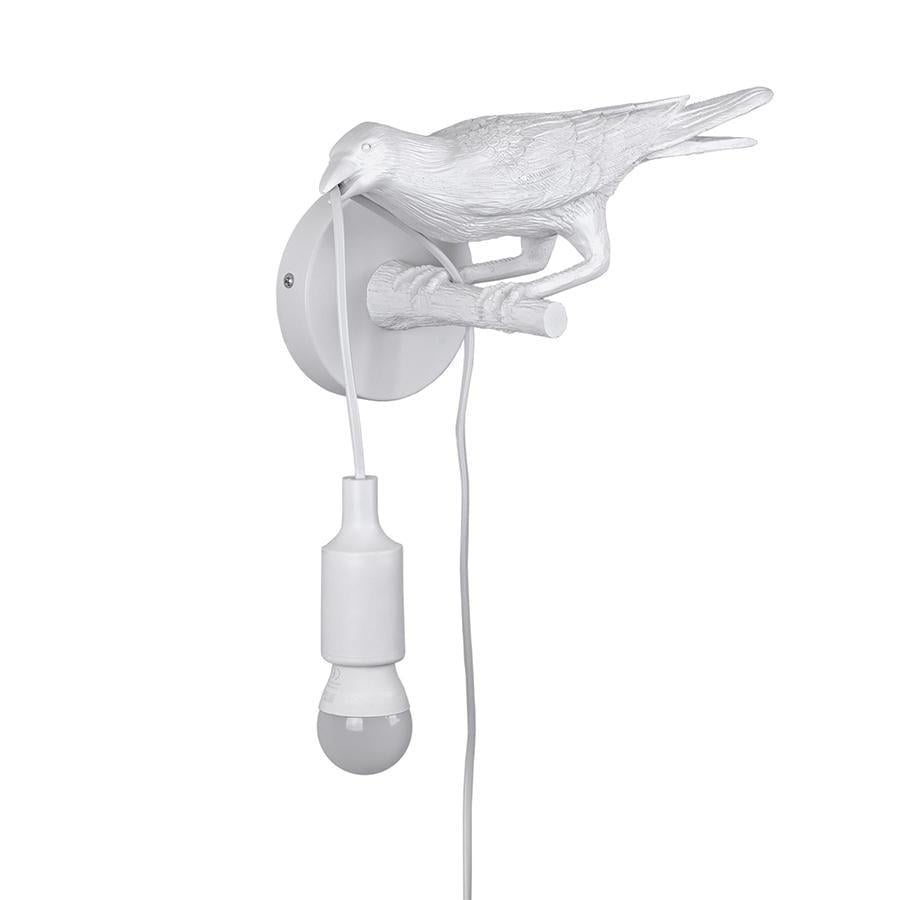 Светильник настенный декоративный Lighthouse LS-19417R Ворона правый Белый