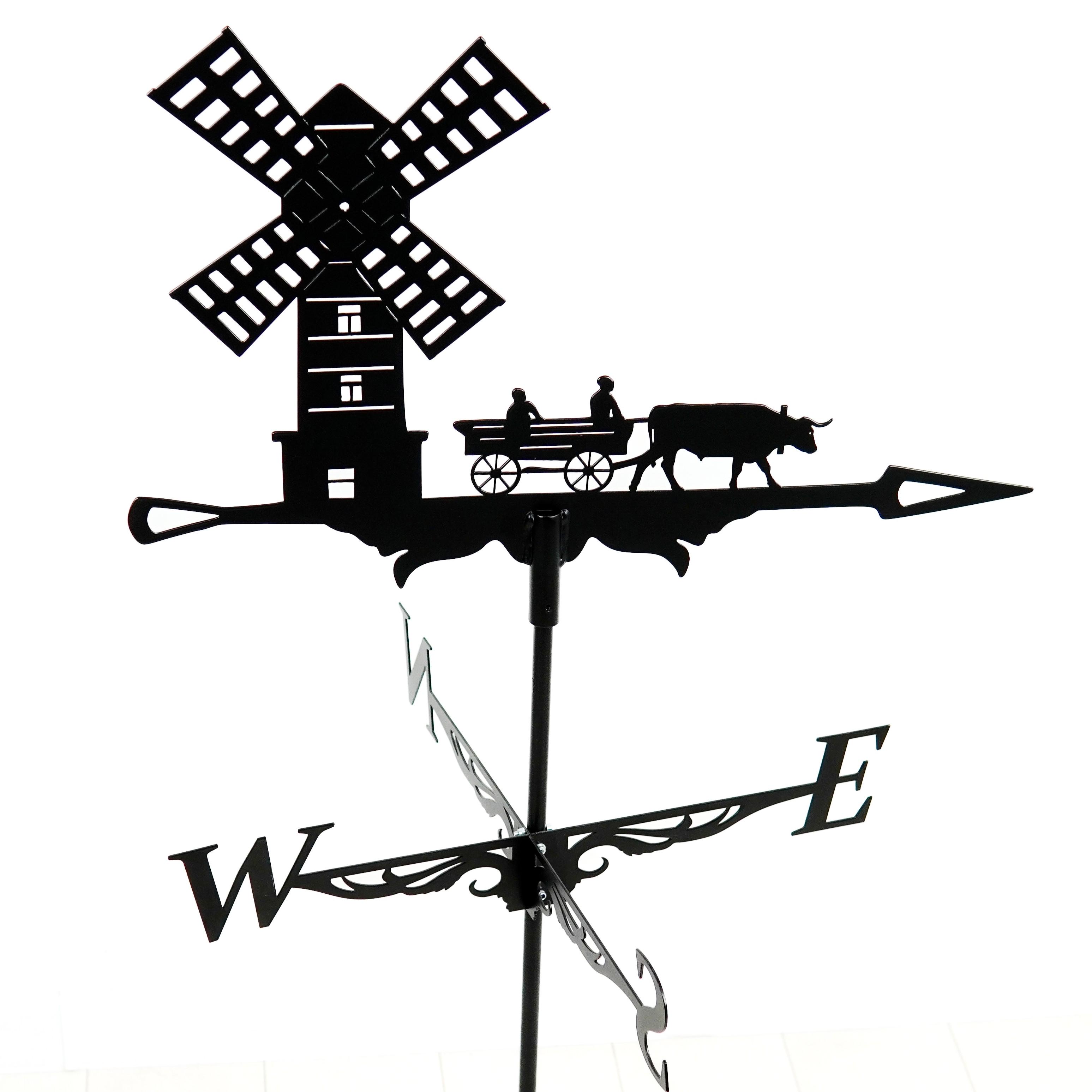 Флюгер на крышу Мельница 105 см Черный (1135474) Флюгер на крышу Мельница 105 см Черный (1135474)