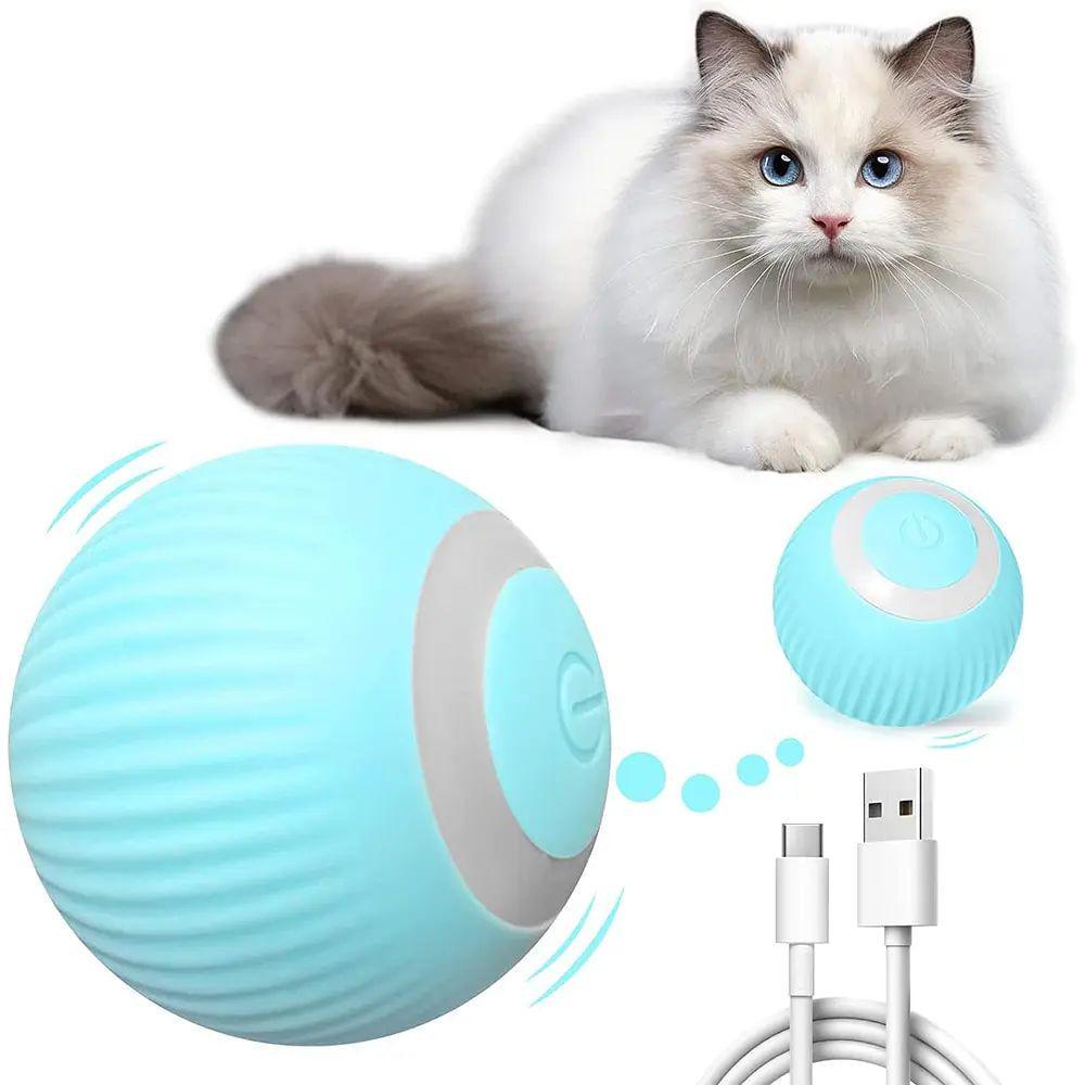 Мячик для животных с подсветкой подвижный Голубой (BDM-995-Blue) - фото 6