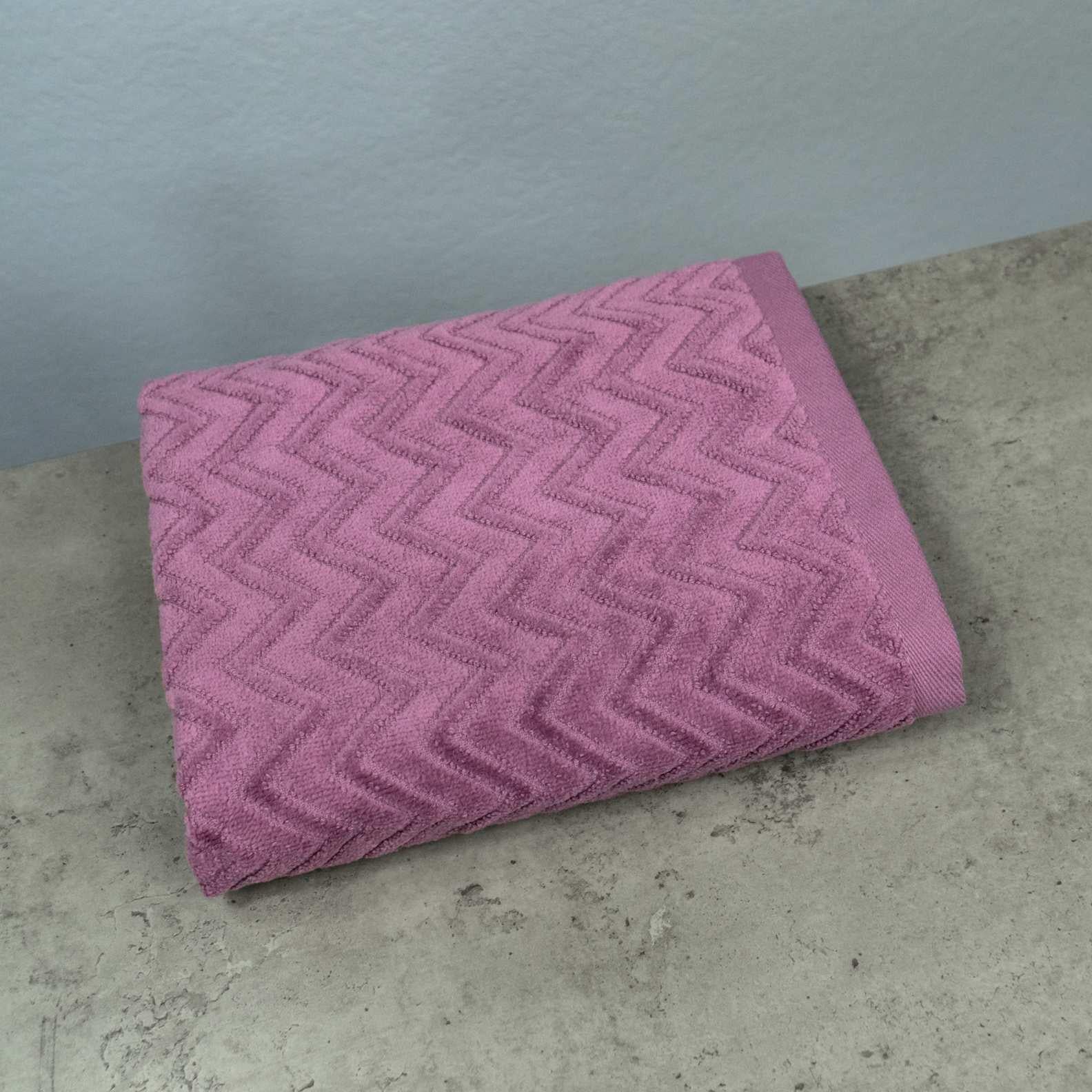 Полотенце для лица и рук GM Textile жаккардовое с велюром 40x70 см Фиолетовый (550-70-gv-fiolet)