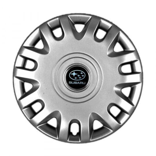 Автомобильные колпаки SKS 333 R15 с логотипом Subaru 4 шт. Серебристый