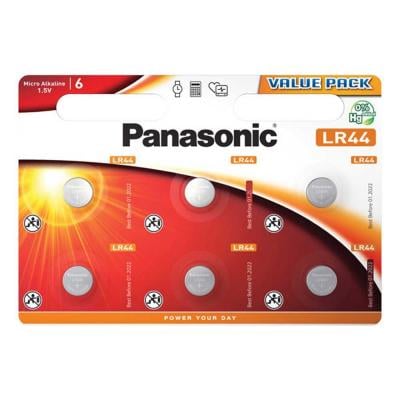 Батарейка Panasonic дискова Alkaline Button Cell 1,5 V LR44