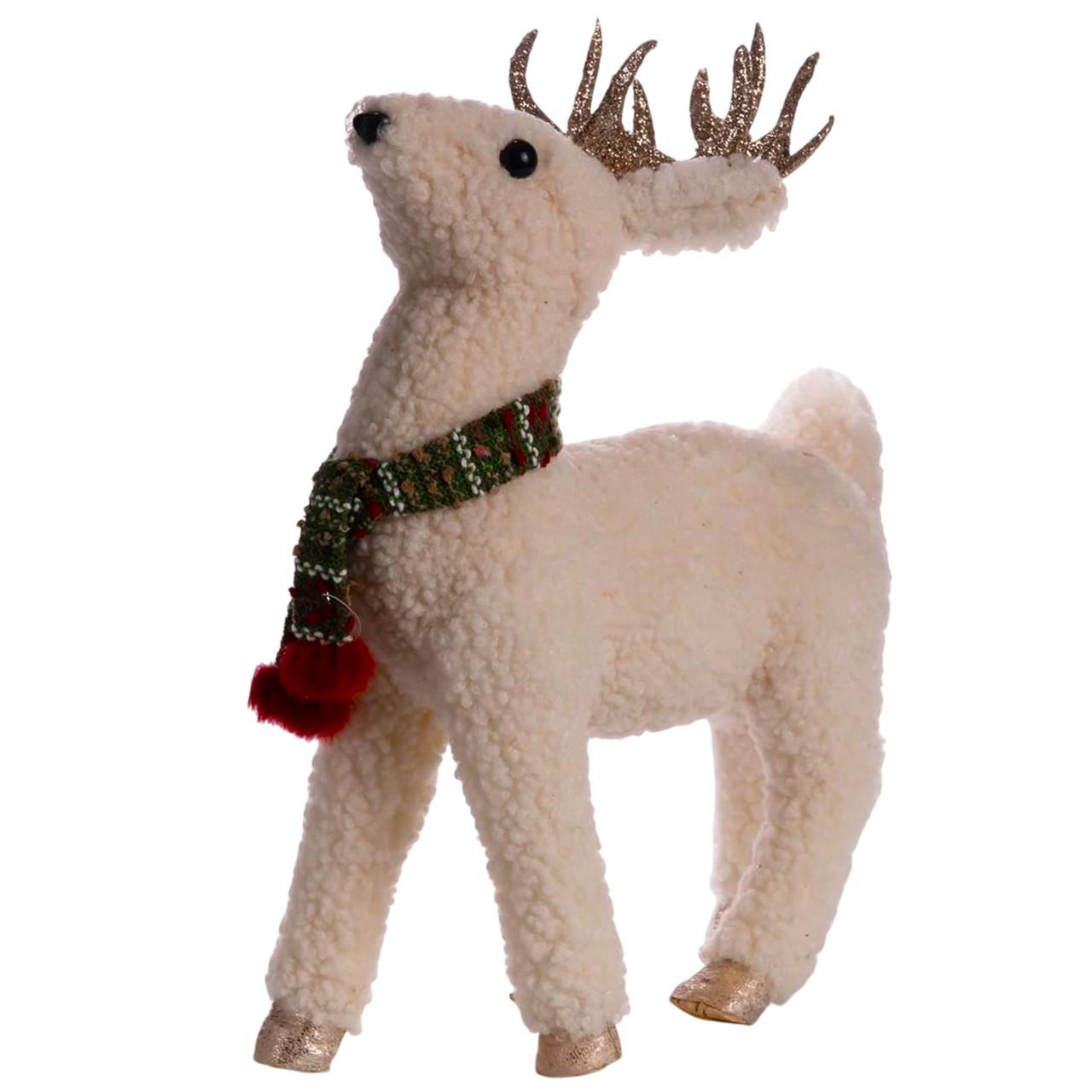 Новогодний декор Олень с шарфом 31х12х38 см (CR-4-2)
