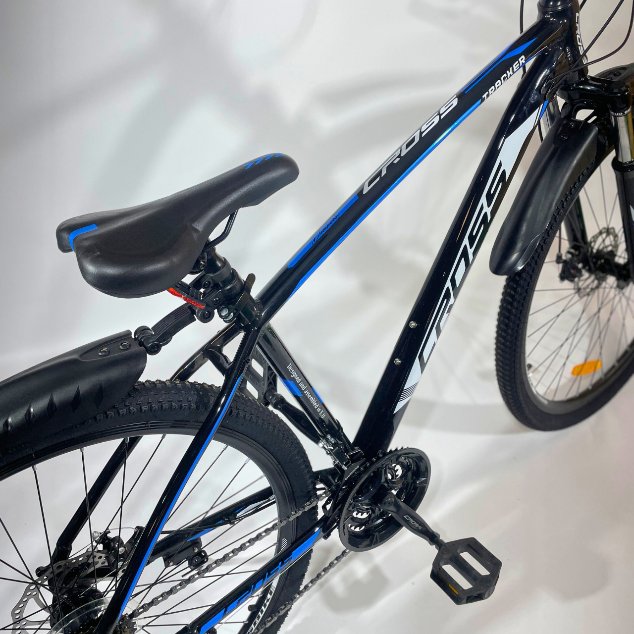 Велосипед гірський Cross Tracker 29" 18" 175-190 см Чорний/Синій (43d6aebb) - фото 5