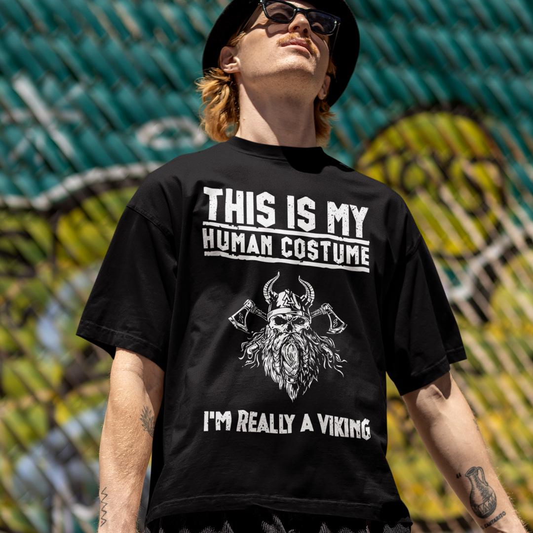 Футболка унисекс Im Really A Viking 4XL Черный (0000010771)