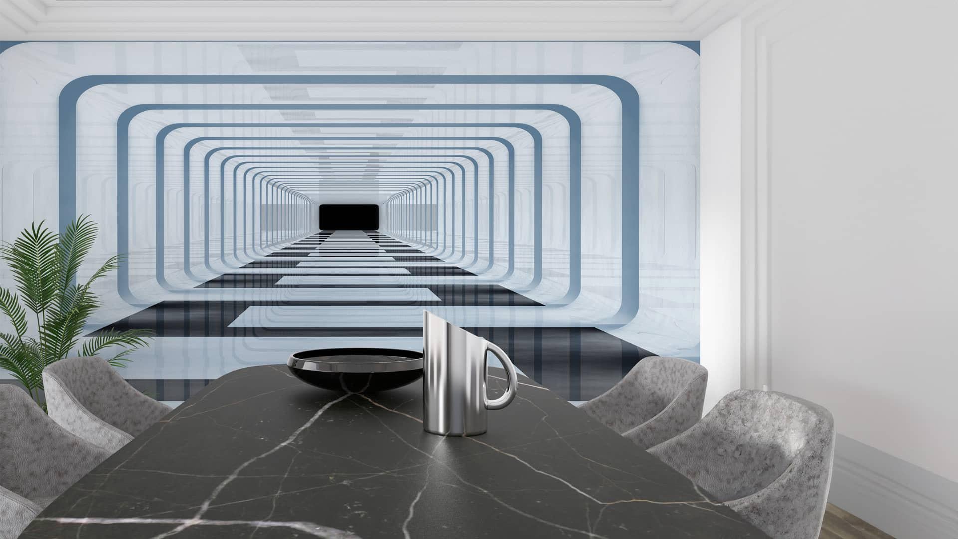 Фотошпалери флізелінові Styleo Print-walls Коридор абстрації 0603 400х250 см (Pw-0603/4)