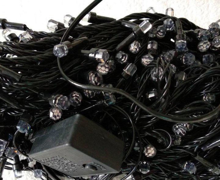 Гирлянда светодиодная шестигранник влагозащищенная 500 Led 8 мм