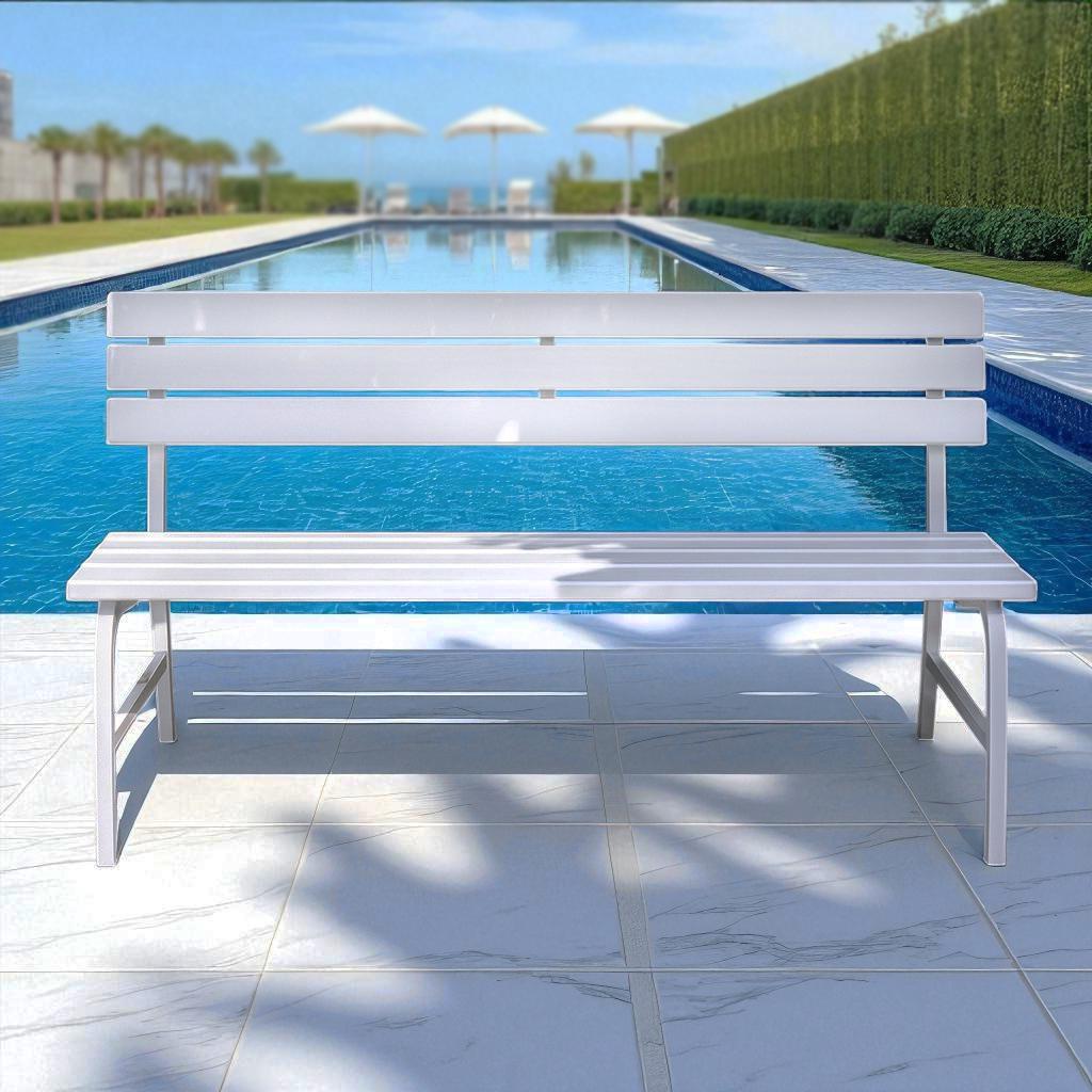 Лавка пластикова ТОБІ ШО для дачі/саду та парку 1504х822х707 мм Білий - фото 6 Лавка пластикова ТОБІ ШО для дачі/саду та парку 1504х822х707 мм Білий - фото 6