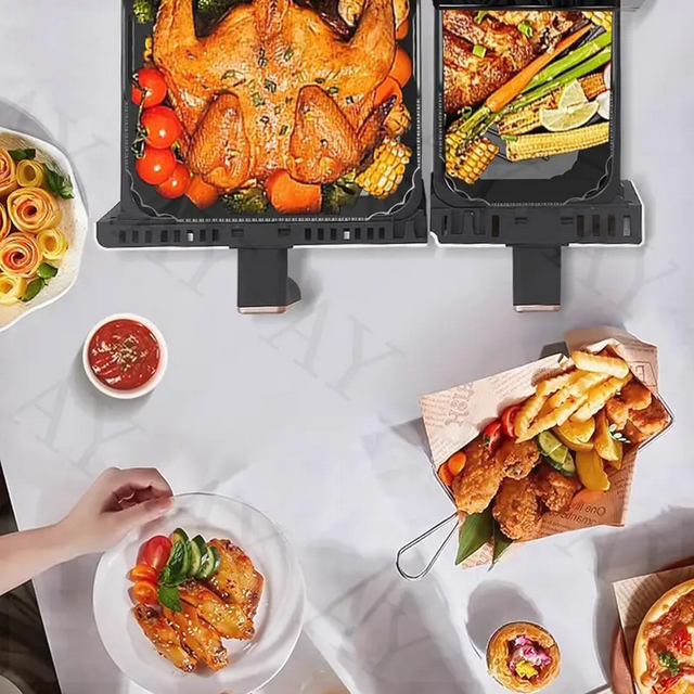 Формы силиконовые для фритюрниц маленькая и большая 2 шт. Черный (SAM-207) - фото 7 Формы силиконовые для фритюрниц маленькая и большая 2 шт. Черный (SAM-207) - фото 7