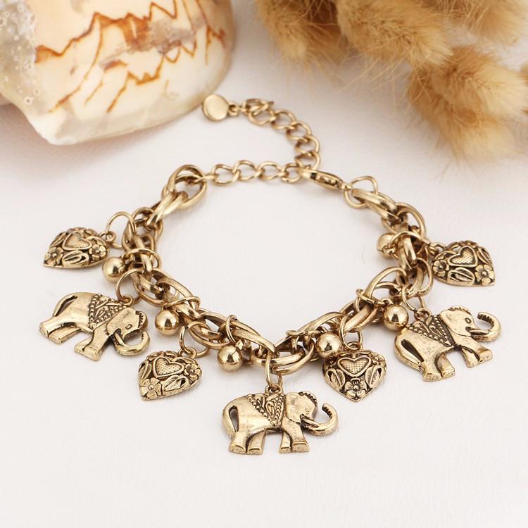 Браслет женский Primo Pulseira Elephant Gold (568637662)