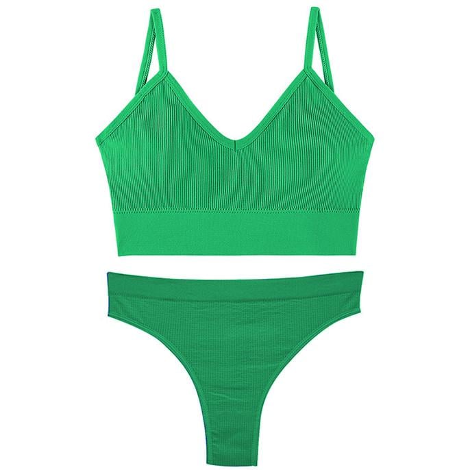 Комплект женского белья Lesko 1608 M 70/75 ABC Зеленый