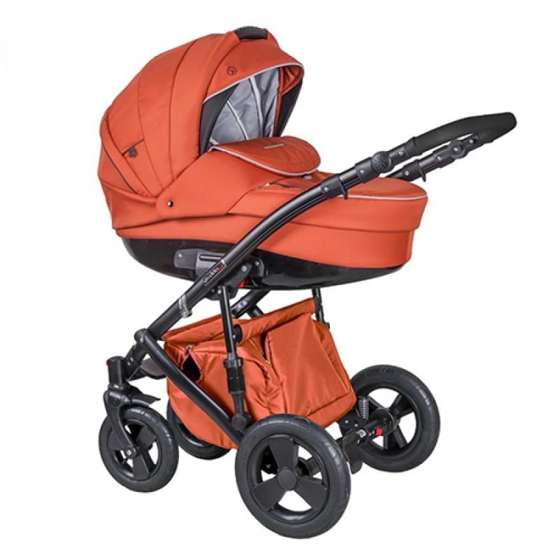 Коляска Coletto Milano 10 універсальна 2в1 з дощовиком та чохлом на ніжки Теракотовий Коляска Coletto Milano 10 універсальна 2в1 з дощовиком та чохлом на ніжки Теракотовий