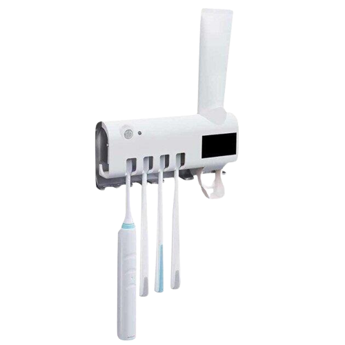 Диспенсер для зубной пасты и щеток Toothbrush автоматический УФ-стерилизатор (7352)