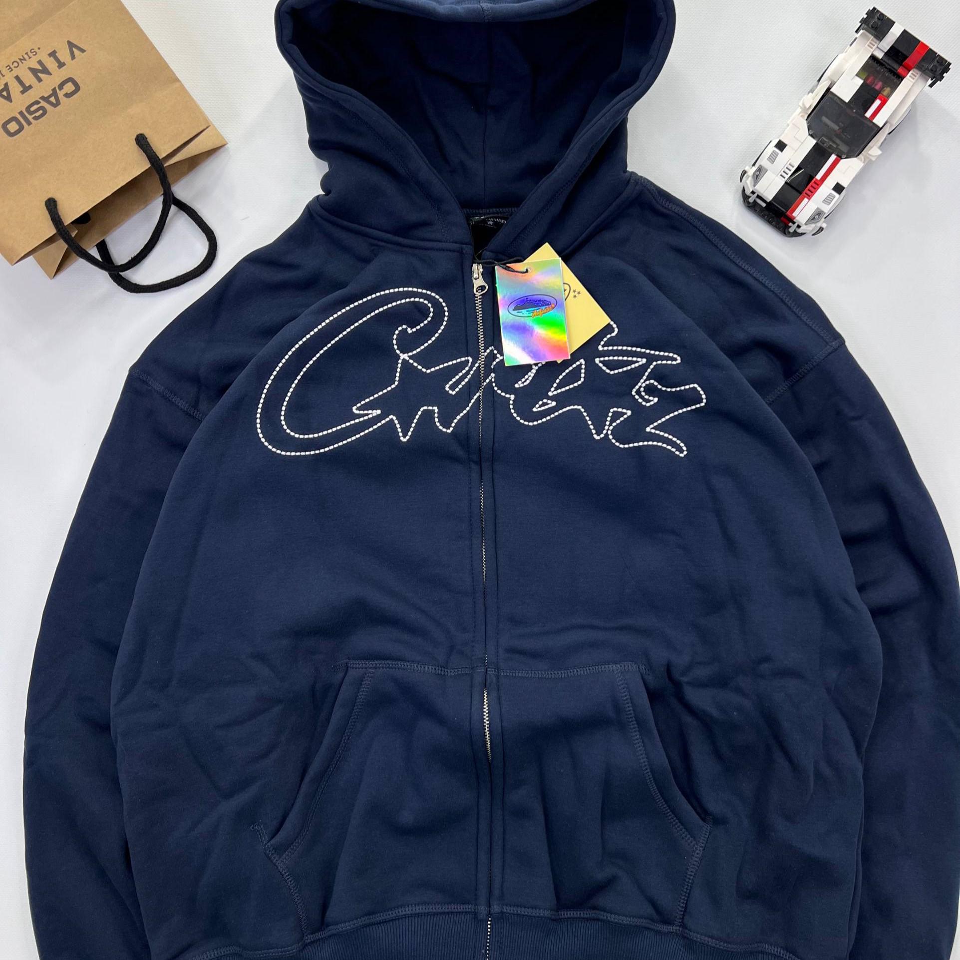 Худи-зип Corteiz streetwear S Blue (30295190) - фото 3 Худи-зип Corteiz streetwear S Blue (30295190) - фото 3