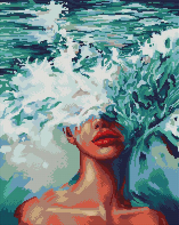 Алмазная мозаика на подрамнике Brushme Океания 40x50 см (DBS1059)