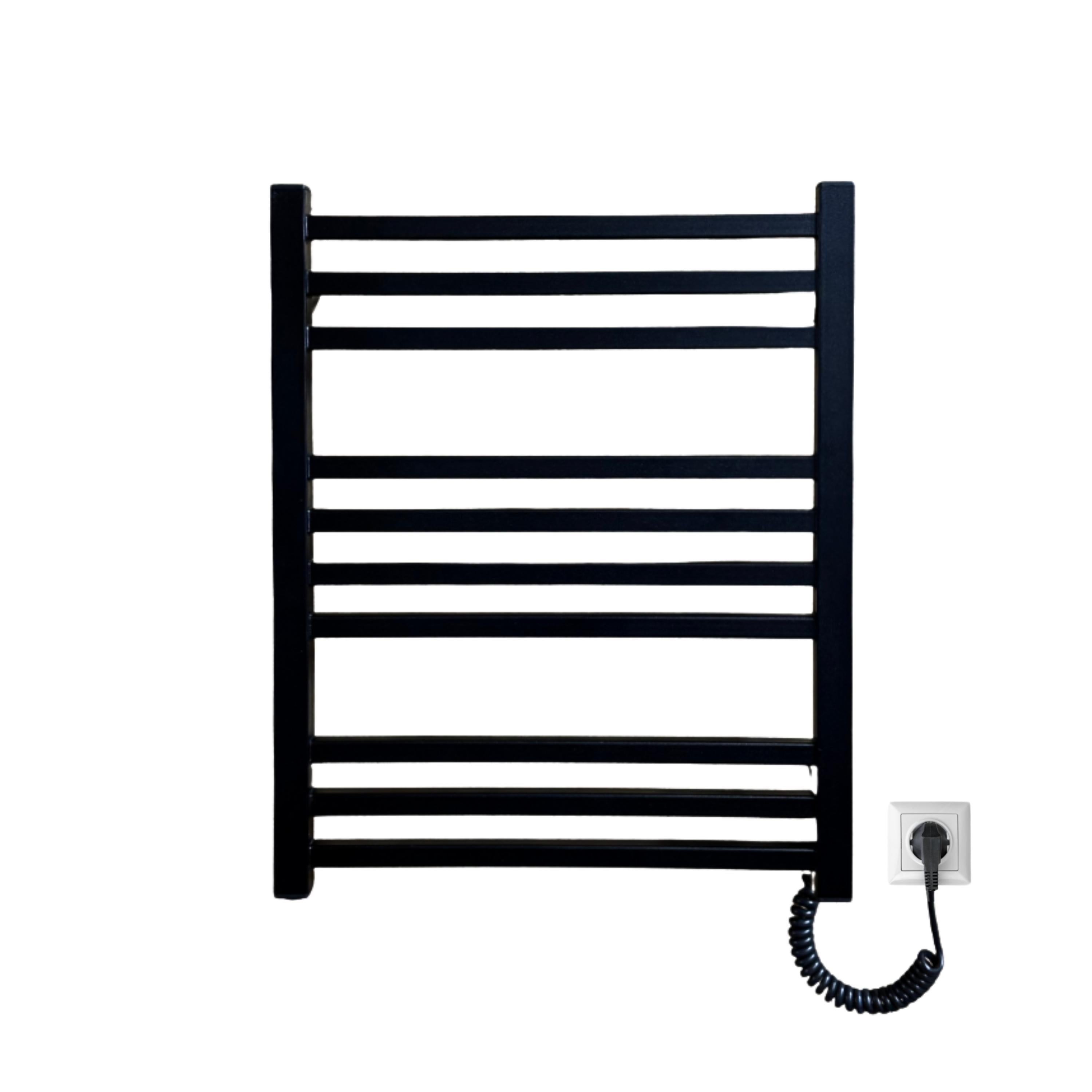 Полотенцосушитель электрический Carino Lorenzo 590x490 см Черный матовый (L5949LBM)