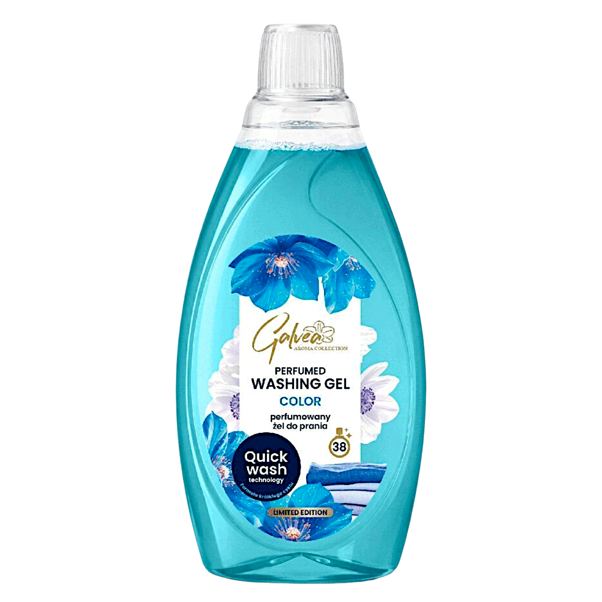 Гель для стирки парфюмированный Color Galvea Quick Wash для короткого цикла стирки 1,52 л (305198)