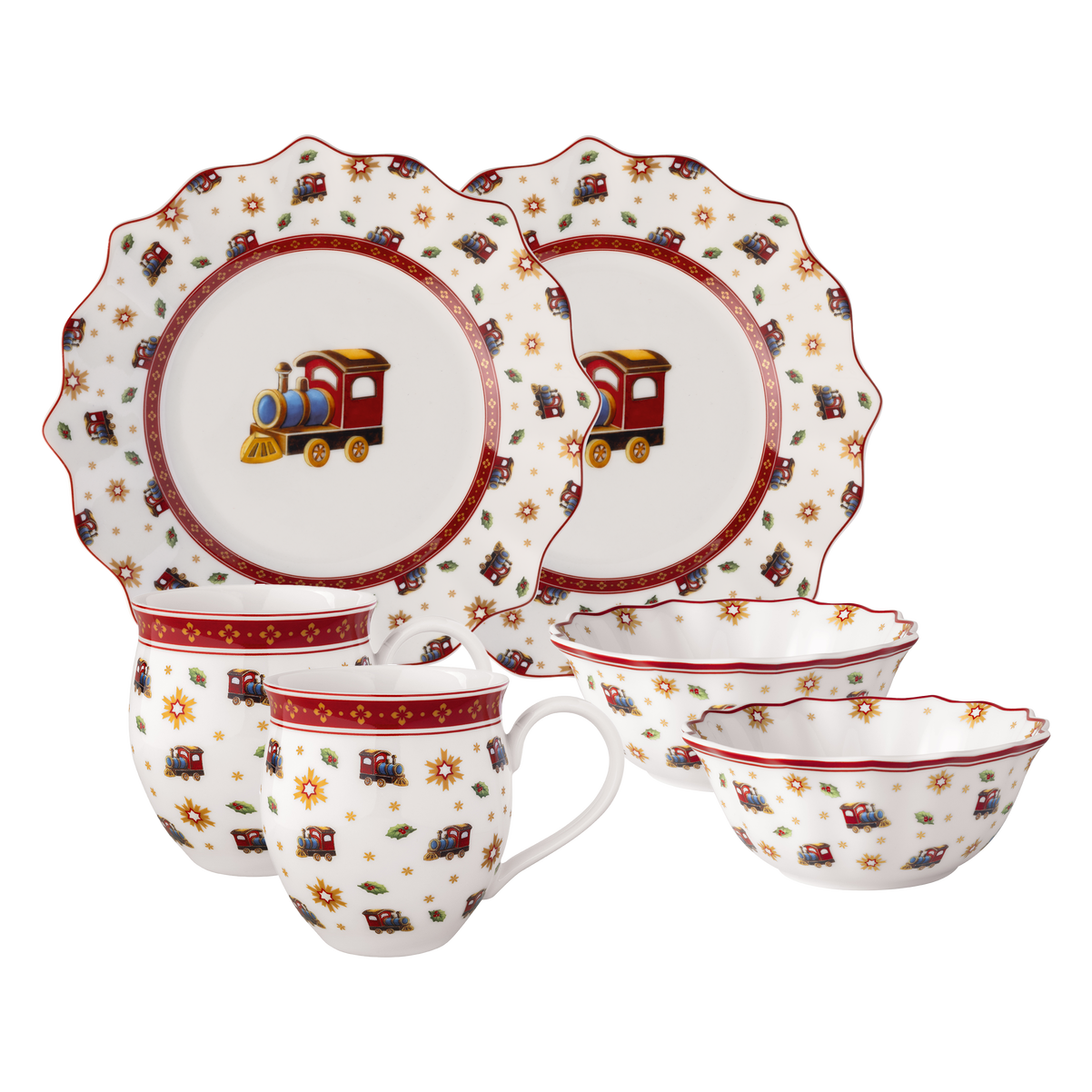 Набор посуды подарочный новогодний Villeroy & Boch Toy's Delight 6 предметов (1485857288)