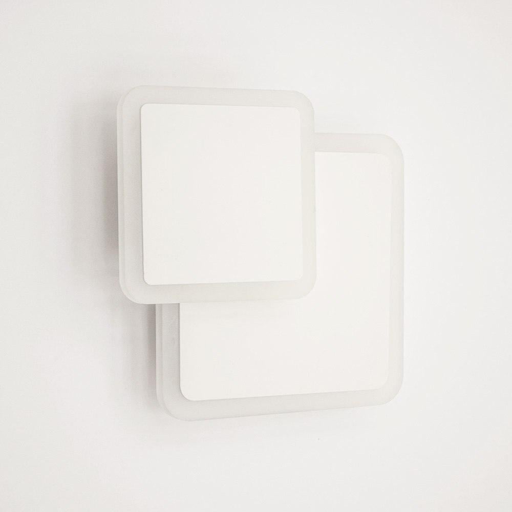 Бра светодиодная Luminaria Geometria Square 12W S185 220V IP20 White