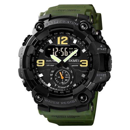 Часы Skmei Water Resistant 5ATM 1637 Olive (1637)