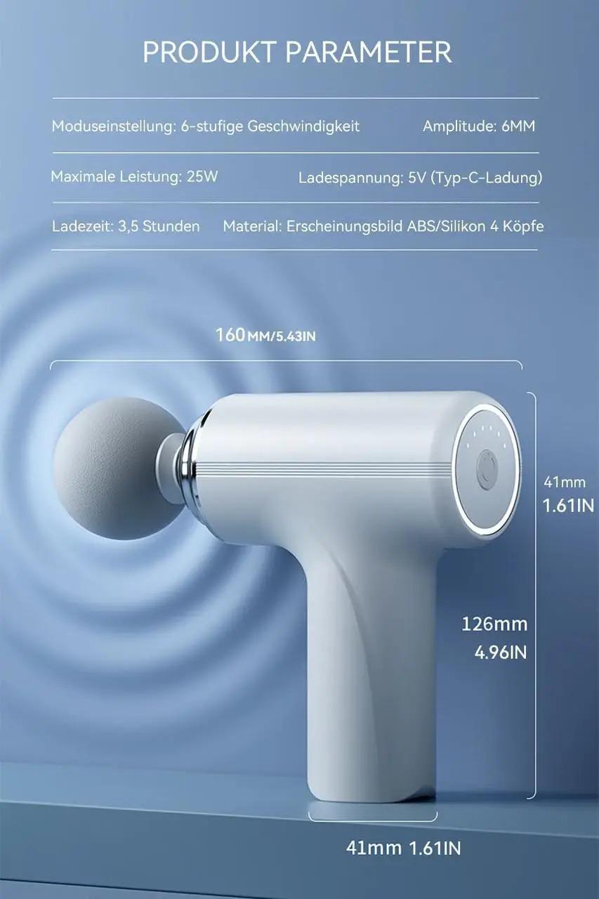 Электромассажер мышечный для расслабления мышц всего тела Good Idea LY-472 Белый (22454Ю) - фото 7