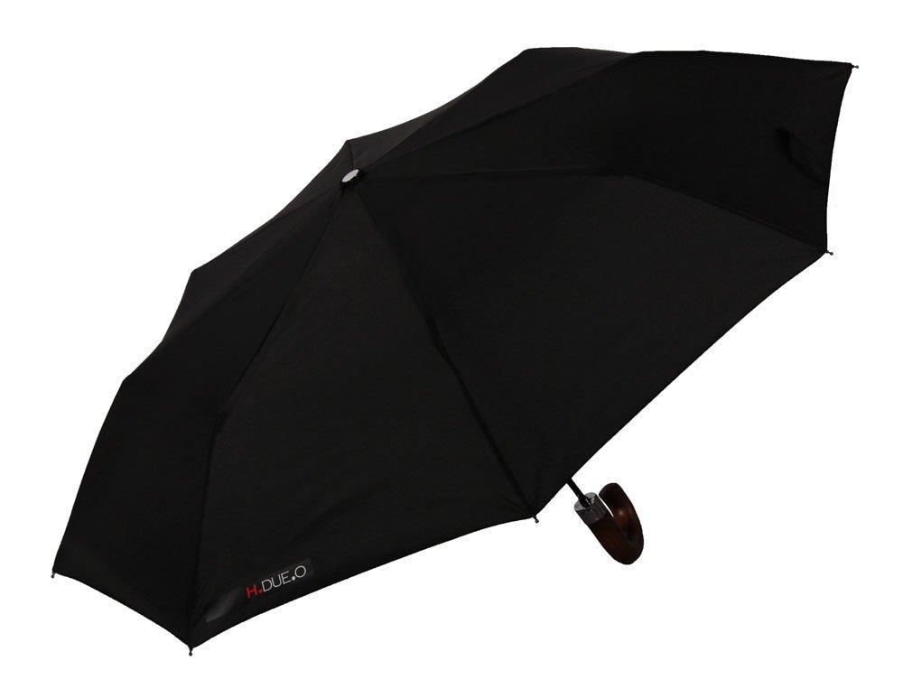 Зонт мужской складной H.DUE.O полуавтомат D 96 мм Black (600-2)
