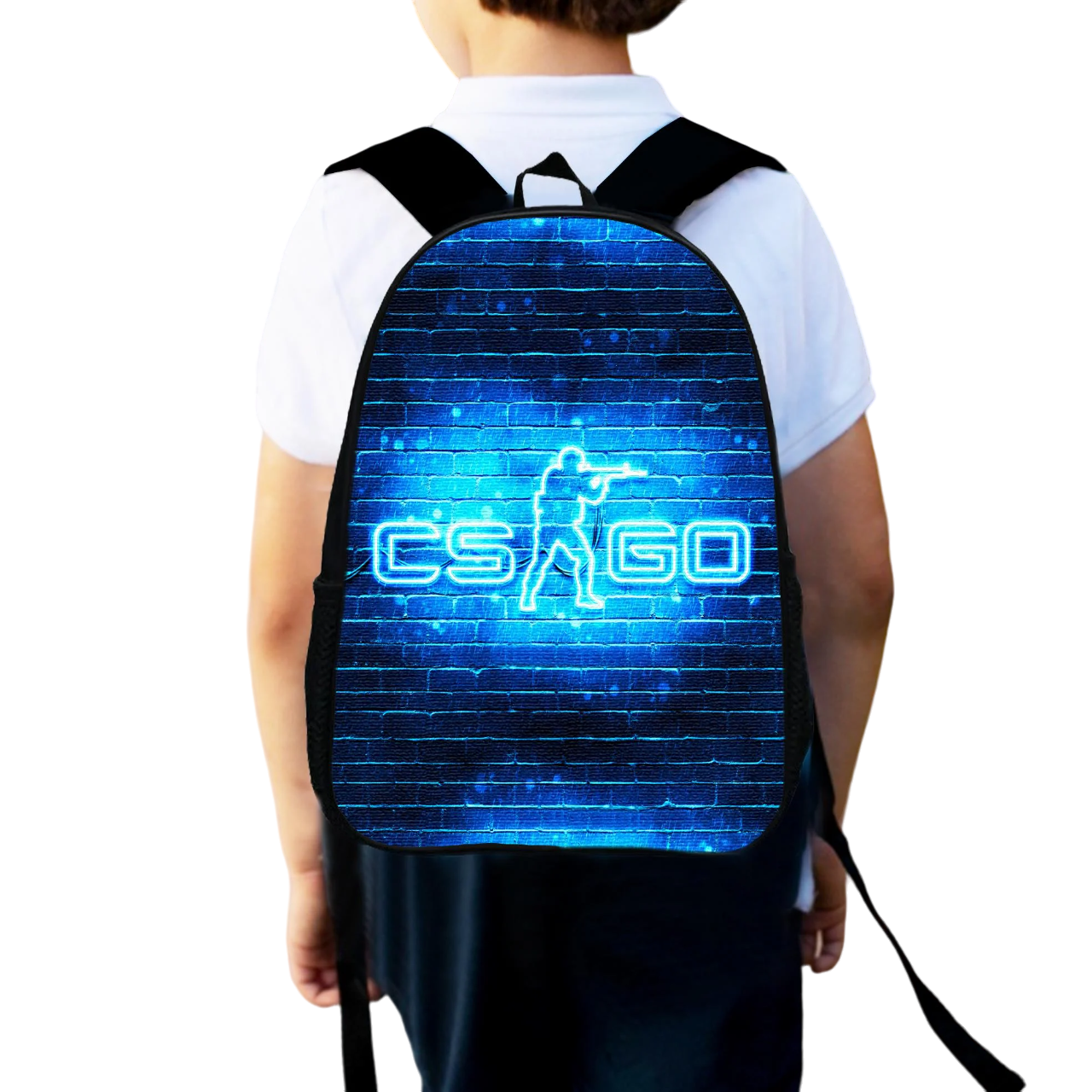 Шкільний рюкзак дитячий для хлопчика CS GO Counter-Strike міський 34х27 см (0073)